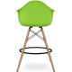 Барный стул Тауер Вуд Eames высокий зеленый
