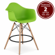 Барный стул Тауер Вуд Eames высокий зеленый