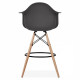 Стілець Тауер Вуд Eames барний високий чорний