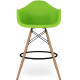 Барный стул Тауер Вуд Eames высокий зеленый