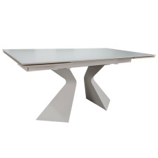 Стіл LAURA CERAMIC 160(240)*90 білий мат/білий