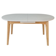 Стіл ALBERTO CERAMIC 160(200)*90 бежевий мат/дерево