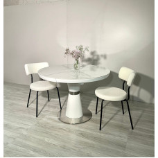 Стіл CUBA Ceramic Luka White T7257