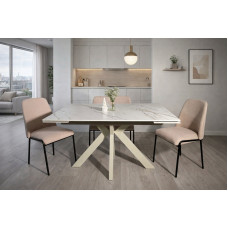 Стіл Margit Ceramic INOR Liujin white T7554C-1318