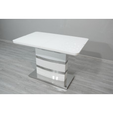 Стіл Montana DT-115 White Mini (вставка скло)