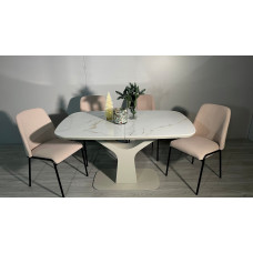 Стіл Utah Beige Gloss ceramic Sainajin T-7083 