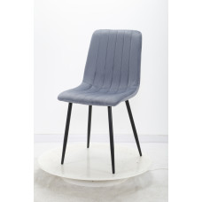 Стілець Bari X-3576 Grey, тканина Velvet, металеві ніжки
