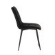 Стілець Bronx Black KC-226 з велюровою оббивкою