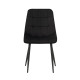 Стілець Bronx Black KC-226 з велюровою оббивкою