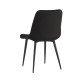 Стілець Bronx Black KC-226 з велюровою оббивкою