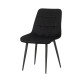 Стілець Bronx Black KC-226 з велюровою оббивкою