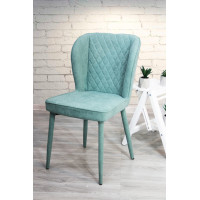 Стілець Charley Light Green MC-175 з м’яким сидінням та металевими ніжками