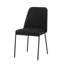 Стілець Liberty Black  KC-203 з велюровим сидінням та металевим каркасом