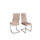 Стілець Ostin Beige DC-22218-2 з велюровим сидінням