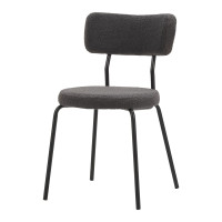 Стул Union Dark Grey DC22222, металлический каркас, обивка букле